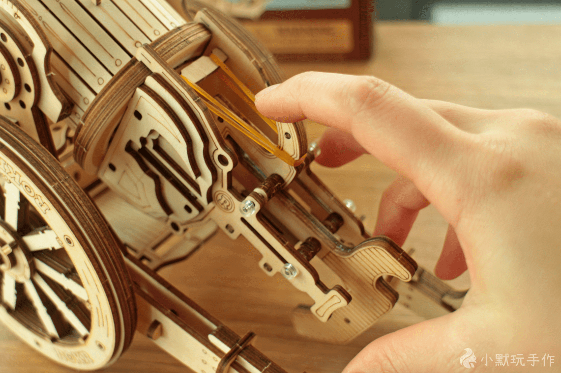 木製模型 中世紀輪式大砲